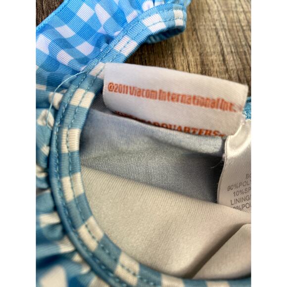 Vintage Dora the Explorer One Piece Swimsuit w/ Cover Up Wrap Girls 5T - Picture 9 of 9